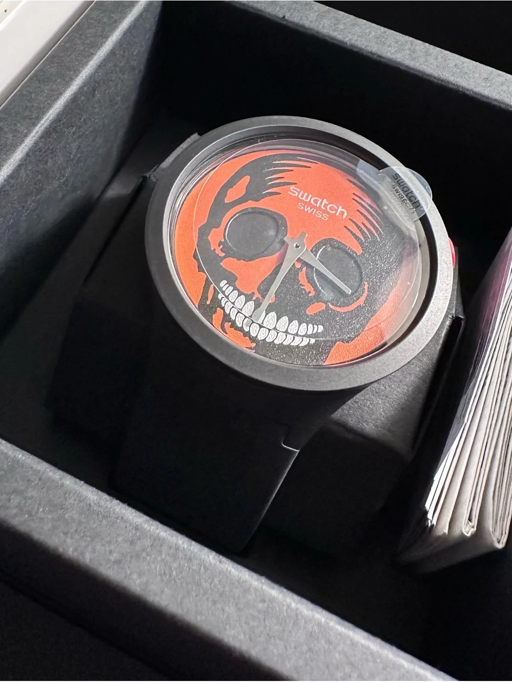 Swatch SB03B700 It’s Spooky Time Limited Edition Bioceramic Watch NIB